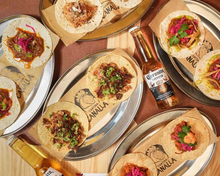 tacos del restaurante Cantina Canalla